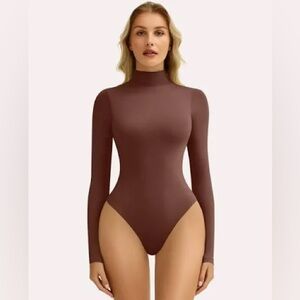 🤎Avid Love Elegant Brown Soft Long Sleeve Bodysuit Size XXL